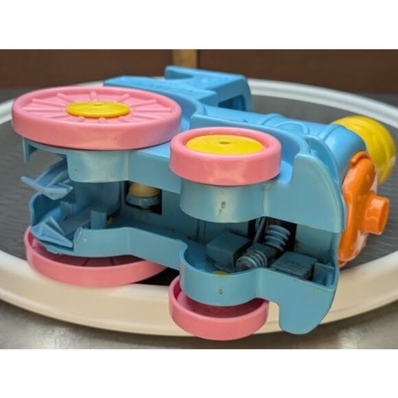 Vintage 70s Musical Mattel Train Crib Rail Sitter Runner Moving Toy Infant Baby - Picture 11 of 12